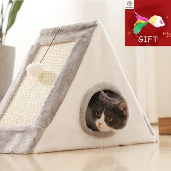 

Pet Cat Climbing Frame Cat Scratching Board Grinding Claw Cat Scratching Board Claw Toy Pet Cat Tree Cave Cat Tunnel