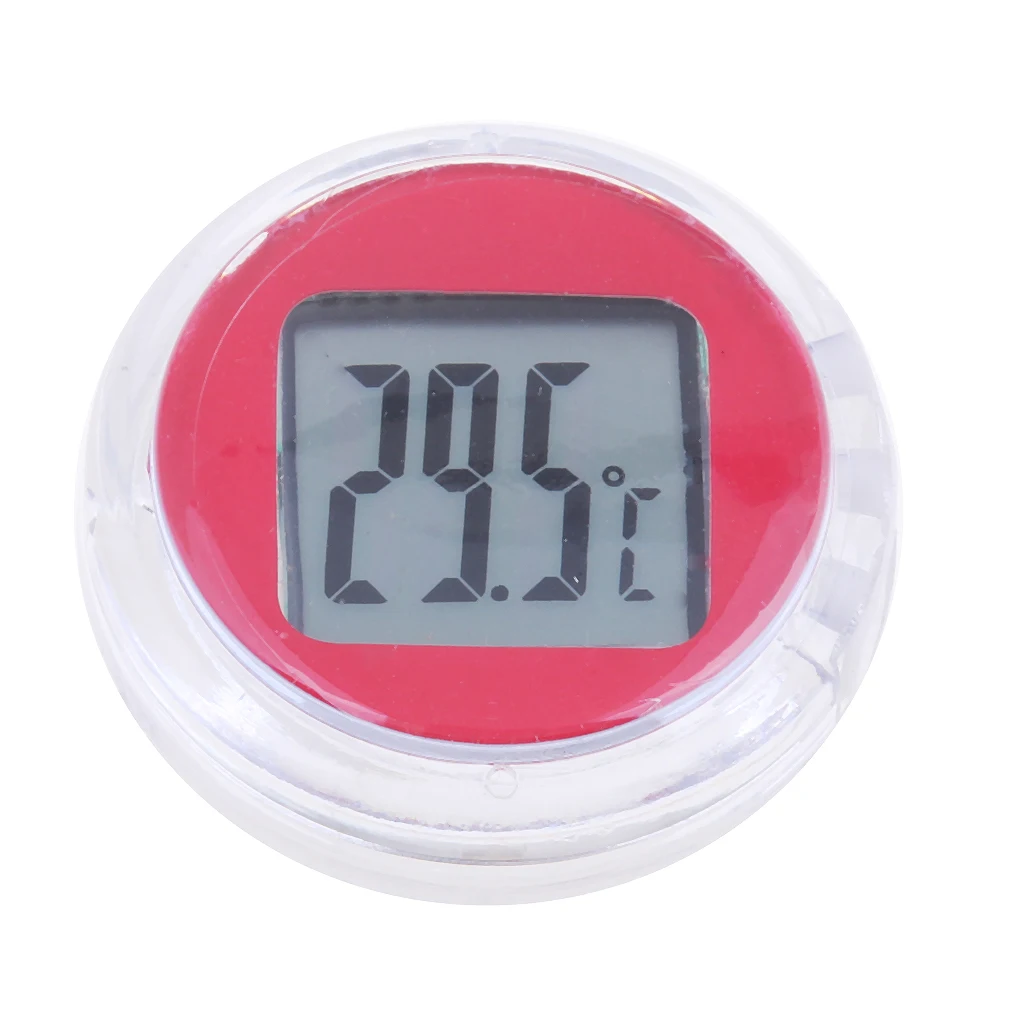 Motorcycle Bike Electronic Temperature Meter Gauge Mini Digital Thermometer