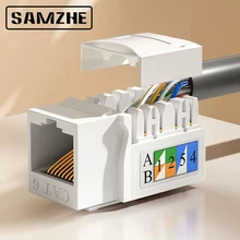 SAMZHE Katze 5 Cat 6 UTP Netzwerk Modul Werkzeug-freies RJ45 Stecker Kabel Adapter FÜR AMP heißer