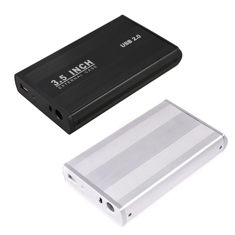 2 предмета 3,5 дюймов USB корпус картриджа чехол: 1 шт. HDD SATA кабель для подключения жесткого диска и 1 шт покрытые серебром 2,0 IDE/SATA на жестком диске HDD