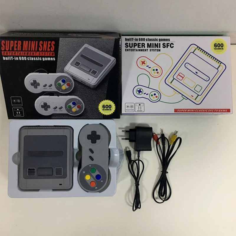 Мини классическая игровая консоль NES FC tv 8 бит Ретро Встроенная 600 игр AV Ручной