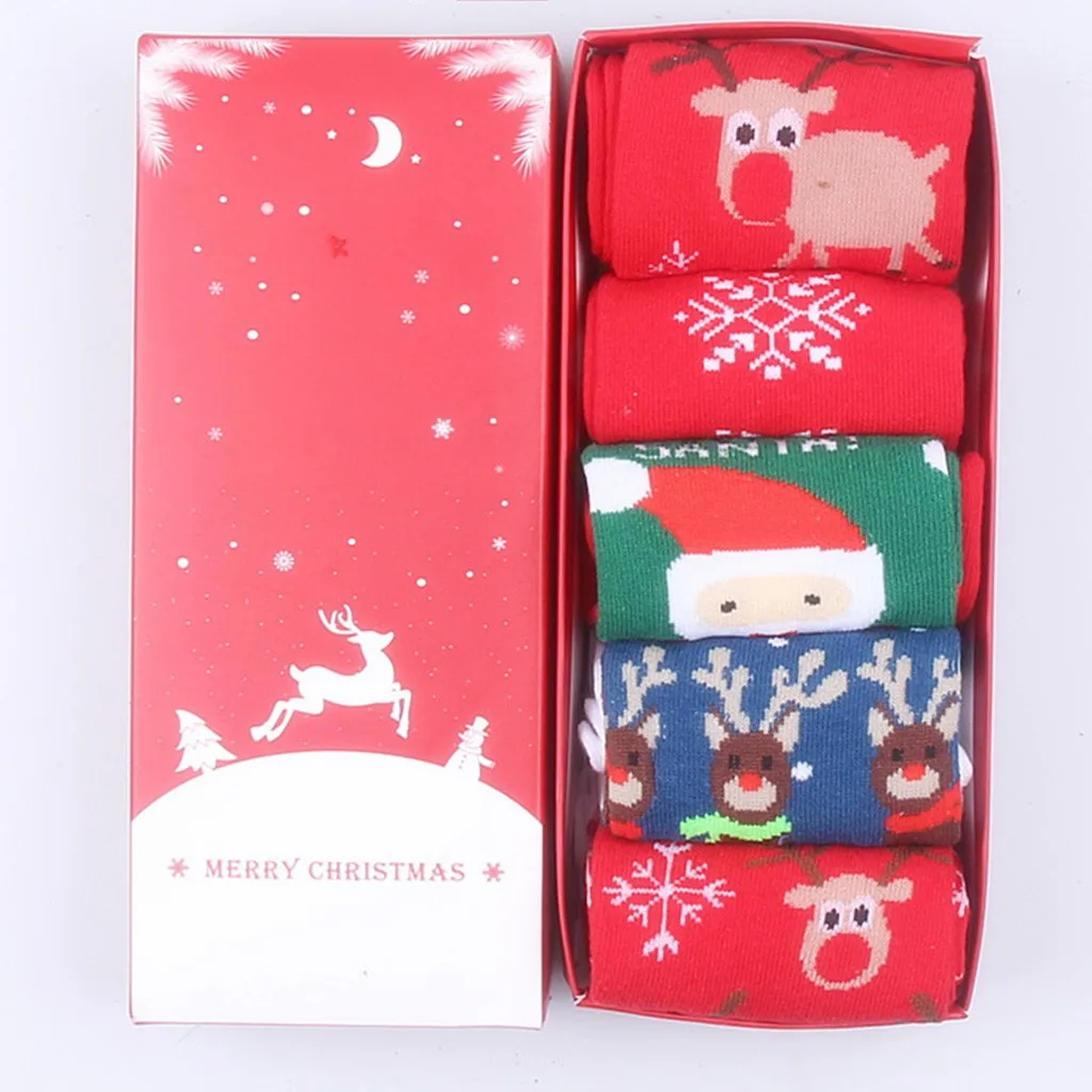 5 пар, рождественские дышащие хлопковые носки с 3D принтом, женские весенне-Летние повседневные невидимые носки, женские удобные милые носки