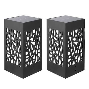 

8LED Waterproof Pillar Light Solar Energy Powered Column Lamps Decorative Lighting for Outdoor Landscape Villa Lawn