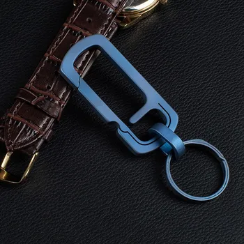 

Outdoor Camping Snap hooks Bottle Opener Multi Functional Mini Portable Titanium Alloy Car Backpack Metal Keychain ZL07