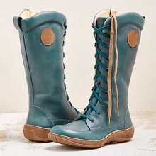 Laamei/женские ботинки женские ботфорты женские высокие сапоги женские ботинки с бахромой на низком каблуке Новинка года