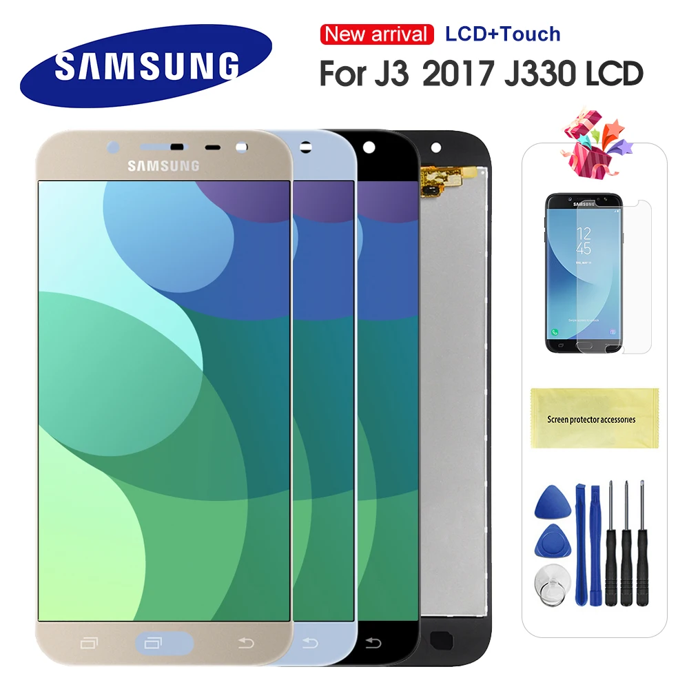 5 0 For Samsung Galaxy J3 17 J330 J330f Lcd Display Touch Screen Digitizer Assembly Replacement Can Adjust Brightness Mobile Phone Lcd Screens Aliexpress
