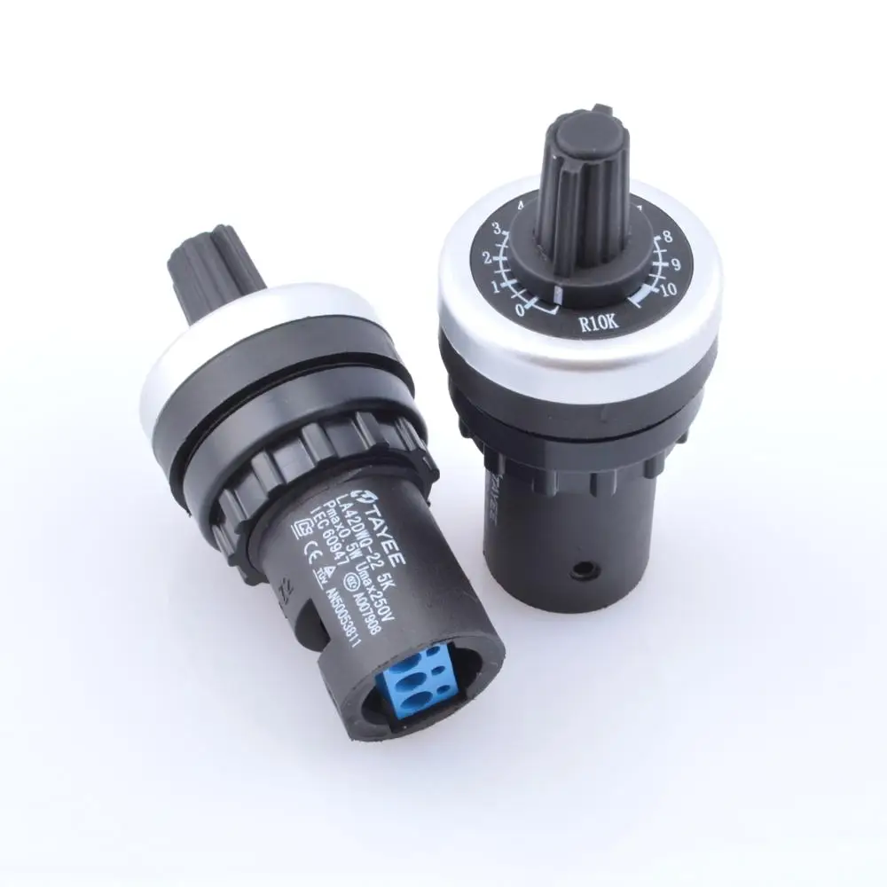 La42Dwq-22 22Mm 1K 2K 5K 10K 20K 50K 3K 100K 200K Ohm Potenziometro A Velocità Variabile