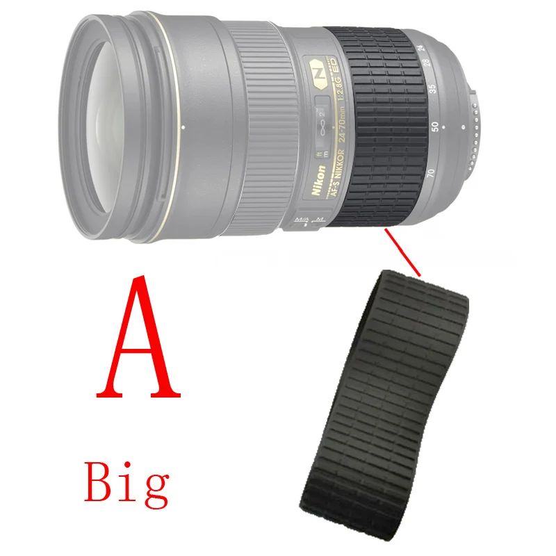 Настоящее кольцо для объектива Zoom+ Focus Grip резиновое кольцо для Nikon AF-S NIKKOR 24-70 мм 24-70 мм 1:2. 8 G ED Запасная часть