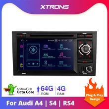 XTRONS " андроид 9,0 PX5 стерео DVD плеер радио gps OBD для Audi A4 S4 B6 B7 RS4 2002-2005 2006 2007 2008 для сиденья Exeo