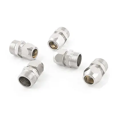 

5 x 3/8" PT Male Thread to 10mm Tube Air Pneumatic Quick Connecting Coupler
