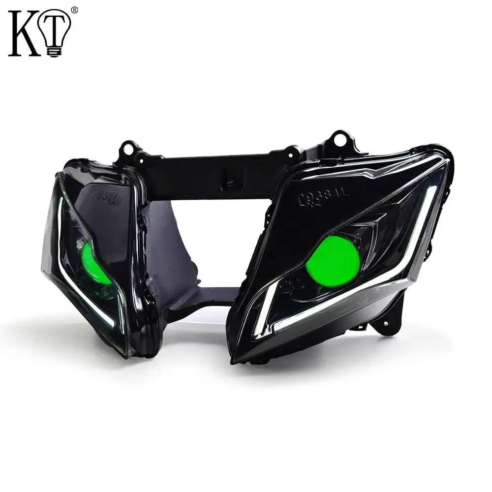 1X Full LED Front Headlight Assembly For Kawasaki Ninja ZX10R ZX