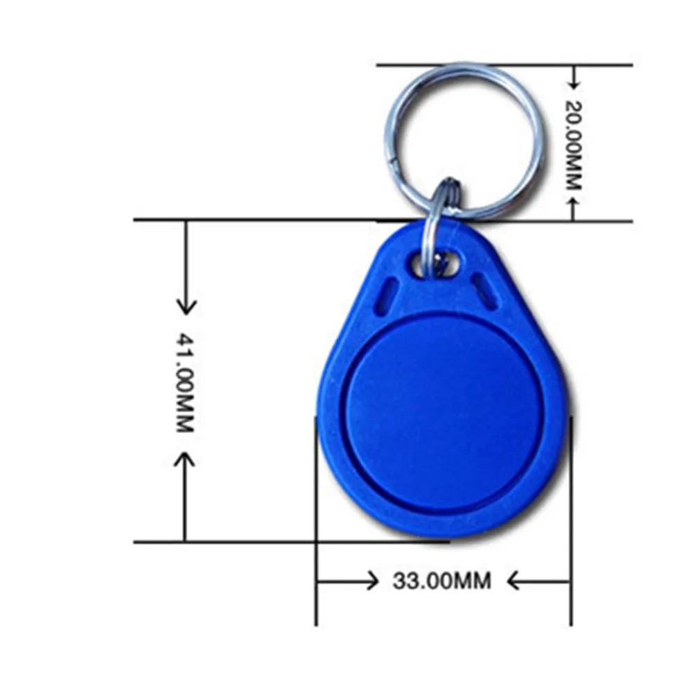 100 шт. EM4100 TK4100 125 кГц RFID украшения чтение только брелоки EM ID брелок-контроллер маркер управление доступом по карточкам бесконтактного считывания 41x33x4,3 мм