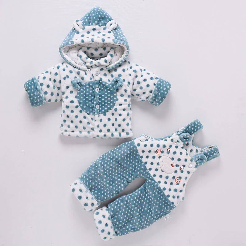 Комплекты зимней одежды для малышей коллекция 2019 года теплые хлопковые