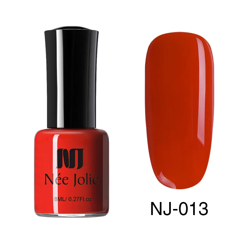 Ни Джоли 8 мл 3,5 серый розовый цвет лак для ногтей 70 Цвета полу-прозрачная; Нейл-арт лак телесного цвета продолжительный блеск для ногтей дизайн - Цвет: 8ml NJ-013