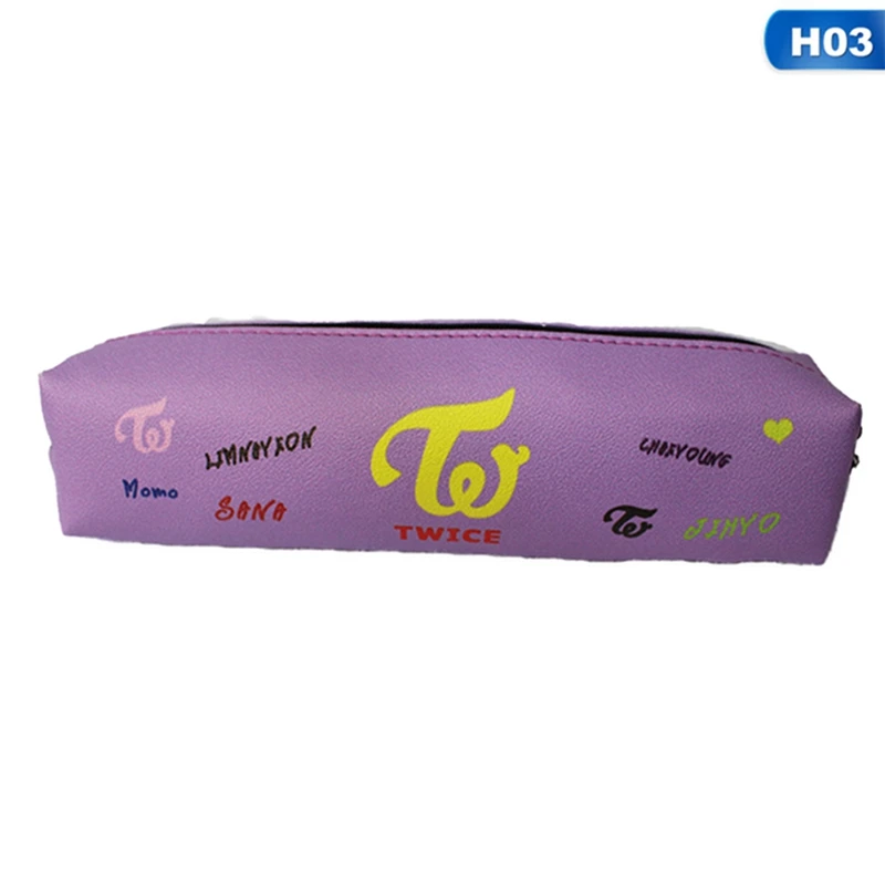 1 шт., принт с героями мультфильмов Kawaii, экзо дважды Got7 BTS Карандаш Чехол сумка для ручек из вентиляторы канцелярские студент подарки для детей