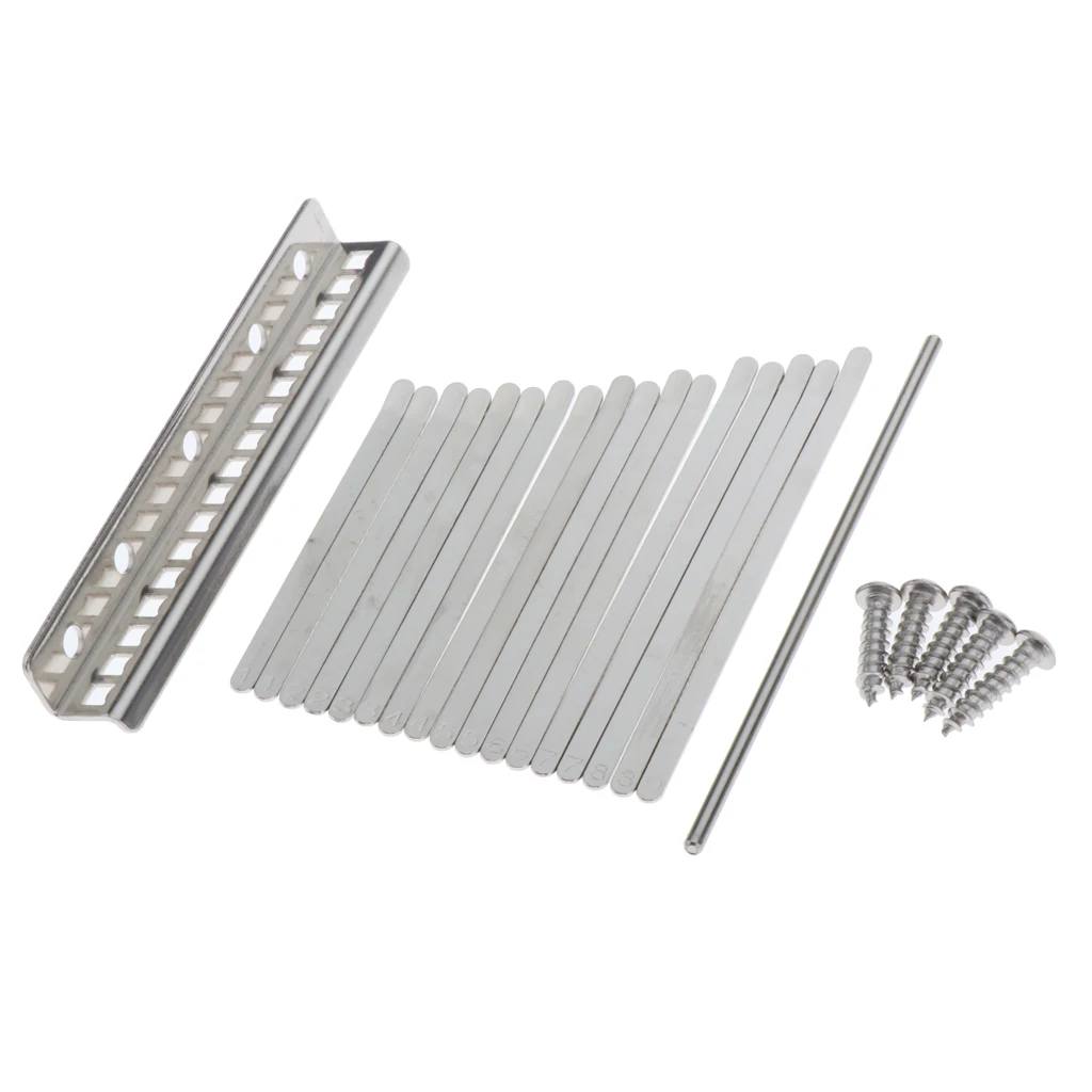 Durable Kalimba 17 Key DIY Thumb Piano Keys Saddle Replacement Parts Accs