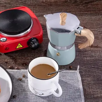 

Coffee Pot Thickened European Octagonal Aluminum Pot Mocha Coffee Pot Classic Espresso Coffee Maker Tools