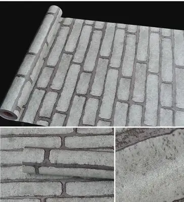 brick pattern waterproof self-adhesive wallpaper self-adhesive wallpaper  imitation brick stickers 3 meter  long color 03