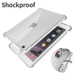 Étui en silicone antichoc pour iPad, coque souple, protège l'arrière, couverture transparente, convient pour mini Air pro 1, 2, 3, 4, 5, 6, 7, 8, 7.9, 9.7, 10.2, 10.5, 11, 