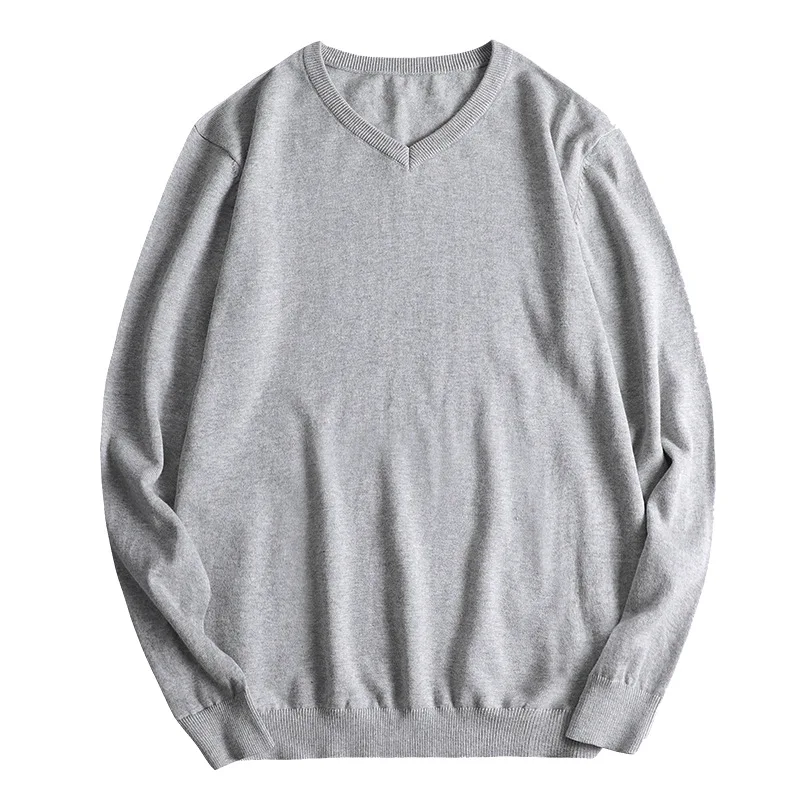 Large Size 8XL Knit Sweater Men Pullover Sweaters 100% Cotton V-neck Casual Pull Homme Solid Color Mens Basic Pullovers Large Size 8XL Knit Sweater Men Pullover Sweaters 100% Cotton V-neck Casual Pull Homme Solid Color Mens Basic Pullovers