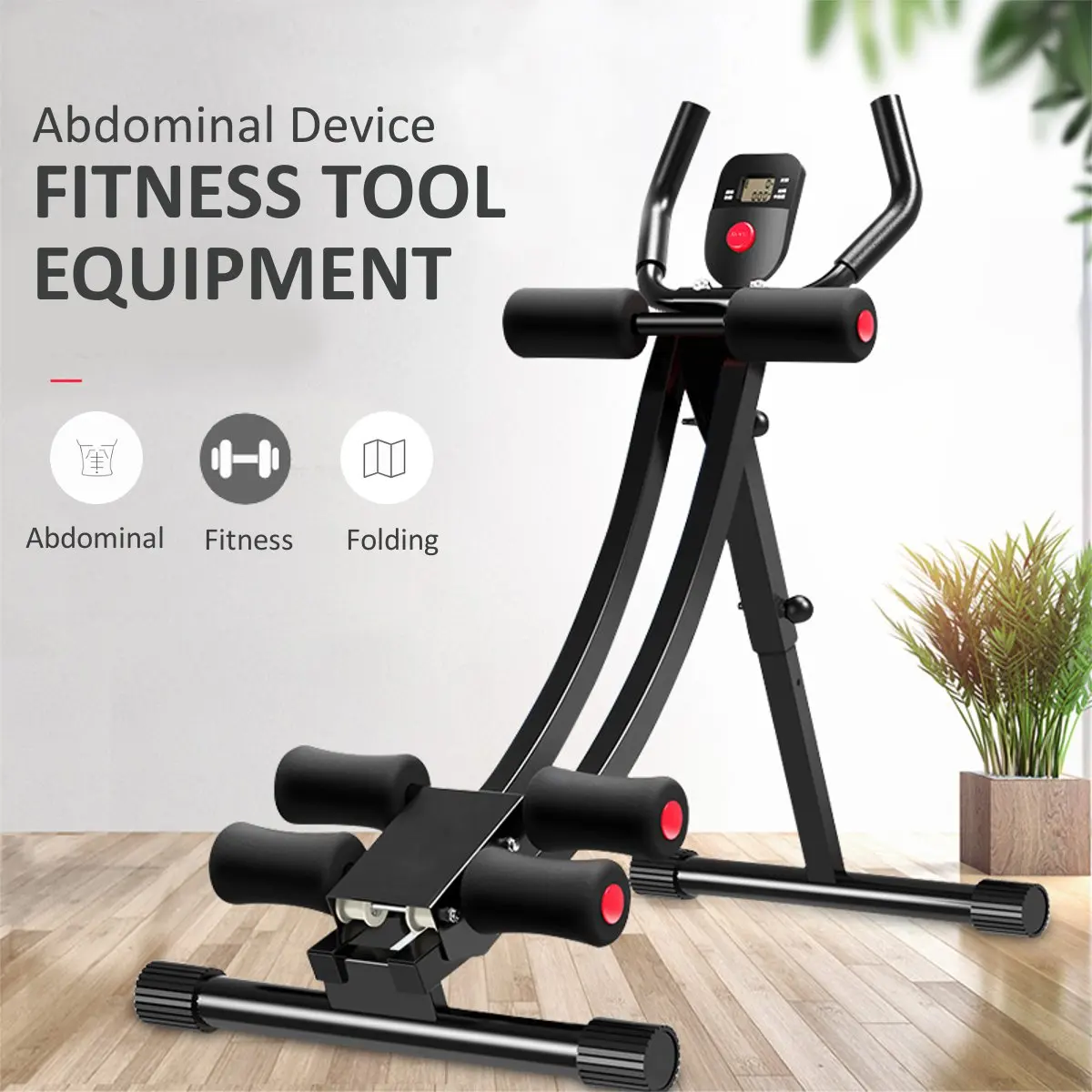 Permalink to Abdominal Trainer Folding Ab Rollers Fitness Tool Adjustable Muscle Training Device Home Gym Exercises Fitness Equipment