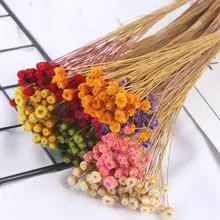 

25pcs / lot Happy Flower Natural Dried Flower Bouquet Home Decoration Real Flower Diy Flower Arrangement Flower Shooting Props