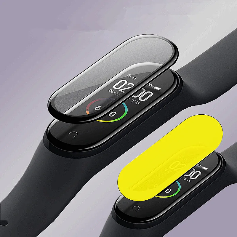 

6D Curved Edge Protective for Xiaomi Mi Band 4 Screen Protector Scratch-resistant Miband 4 Film Full Cover HD Mi Band 4 Glass