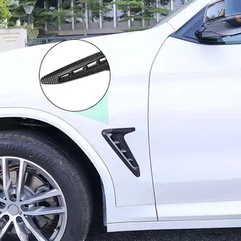 

For BMW G01 Car Front Side Fender Sticker Side Wing ABS Vents Air Outlet Cover Trim Stickers For G01 2018- 2020 Auto Accessories