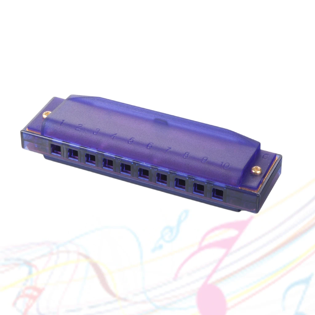 Губная гармоника гребень melodica C мелодия пластик 10 отверстий Губная гармошка пять цветов фиолетовый цвет