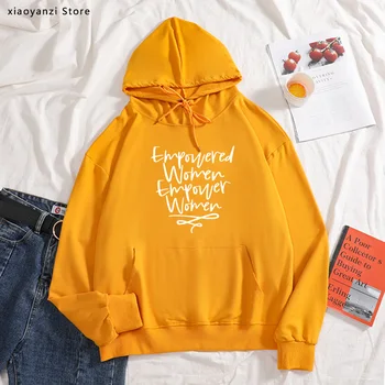 

Empowered Women Empower Women Print Women hoodies Cotton Casual Funny sweatshirts For Lady Young Girl pullovers tops-999