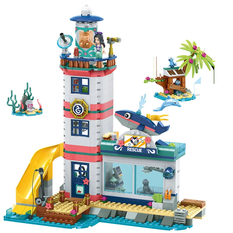 

Girl Lighthouse Rescue Center Building Blocks toys compatible Legoings girl blocks toys 41380 Brick Toys for Girls Toys for kids