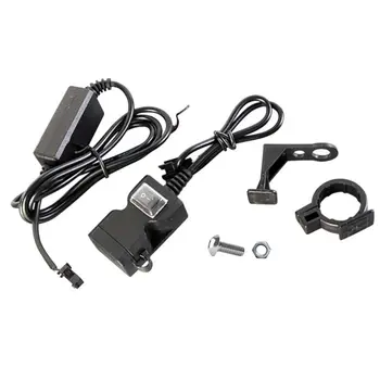 

Motorcycle Handlebar Charger Adapter Waterproof Can Power Mobile Phones Tablets GPS Etc. Dual USB