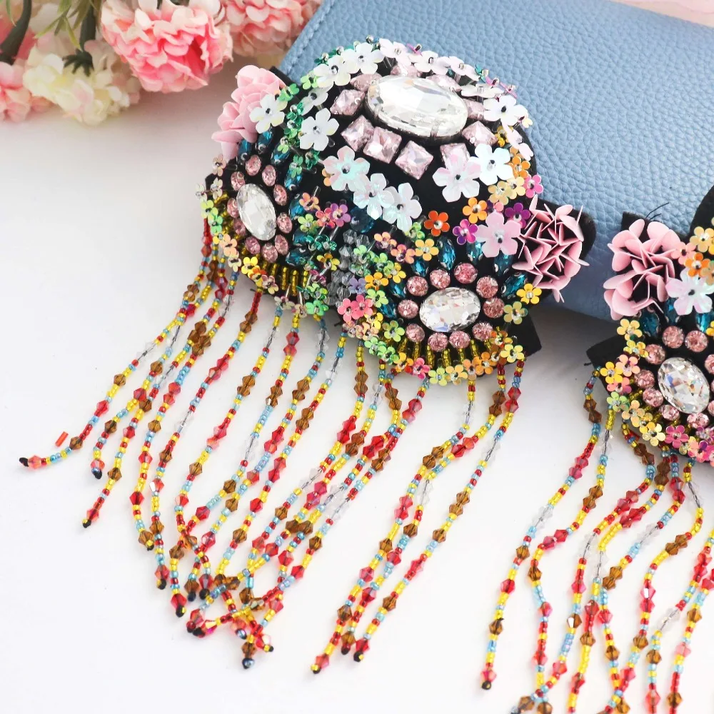 tassel beaded patches for jacket 1