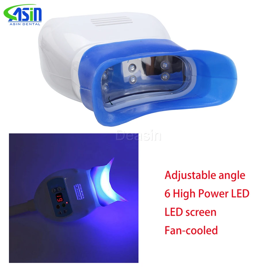 Lampe Blanchiment Dentaire LED Eustoma – 6 LEDs Haute Puissance, Minuterie 1-20 Min, 420-490nm, Neuve