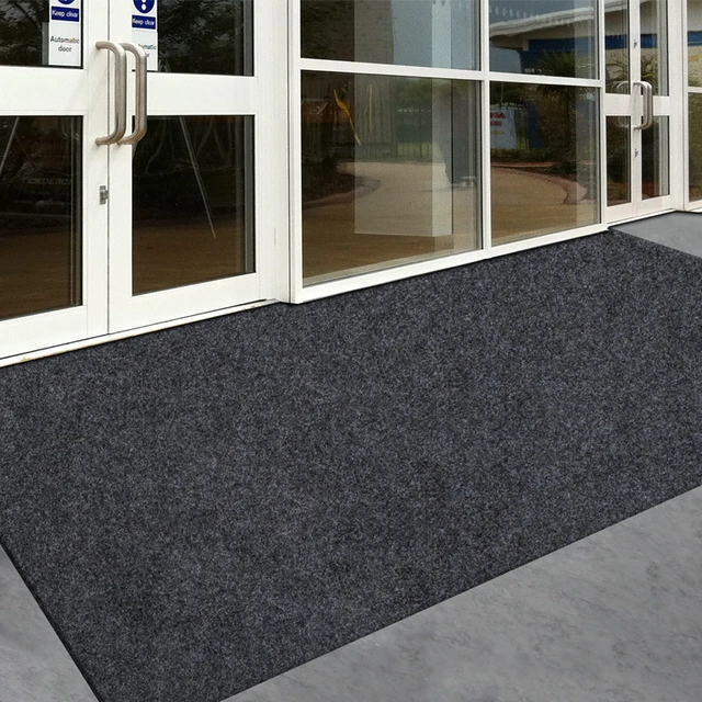 Grand tapis mince pour mall porte d'entrée paillasson tapis de sol intérieur  extérieur non dérapant tapis de salon gris tapis de cuisine peut être coupé