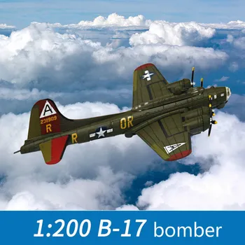 

1:200 Aircraft Model World War II B-17 Bomber Simulation Fighter Military Ornament Finished Aviation Science Exhibition Model