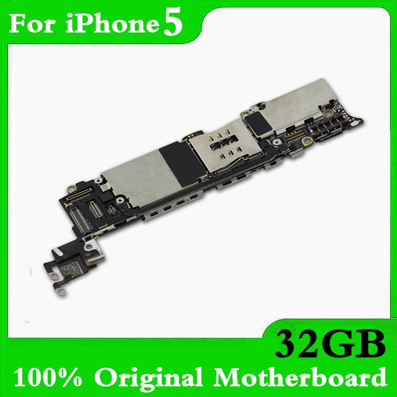 

with Full unlocked for iphone 5 Motherboard,100% Original 32GB For iphone 5 5g Logic board with IOS System Tested Good Working