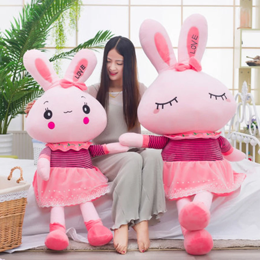 Кролик Куклы Плюшевые классические кролик игрушка забавный кролик Kawaii плюшевая подушка для детей друзья девочки милые животные CC50MR