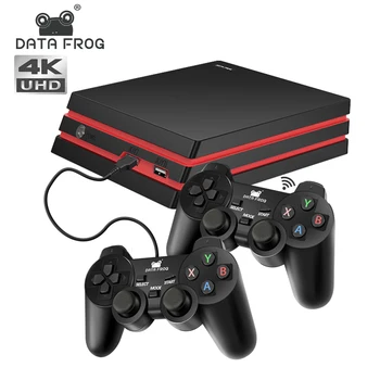 

DATA FROG Game Console With 2.4G Wireless Controller HDMI Video Game Console 600 Classic Games For GBA Family TV Retro Game