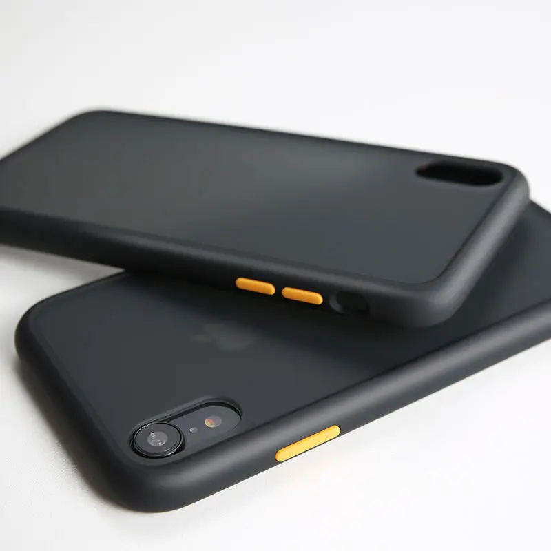 Роскошный противоударный чехол для iPhone X XR XS Max, силиконовый полупрозрачный матовый чехол для телефона для iPhone 11 Pro Max 7 8 Plus, чехол s fundas