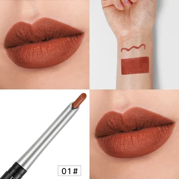 17Colors Portable Natural Long lasting Waterproof Moisturizing Pencil Lipstick Pen Lip Liner Long Lasting Matte