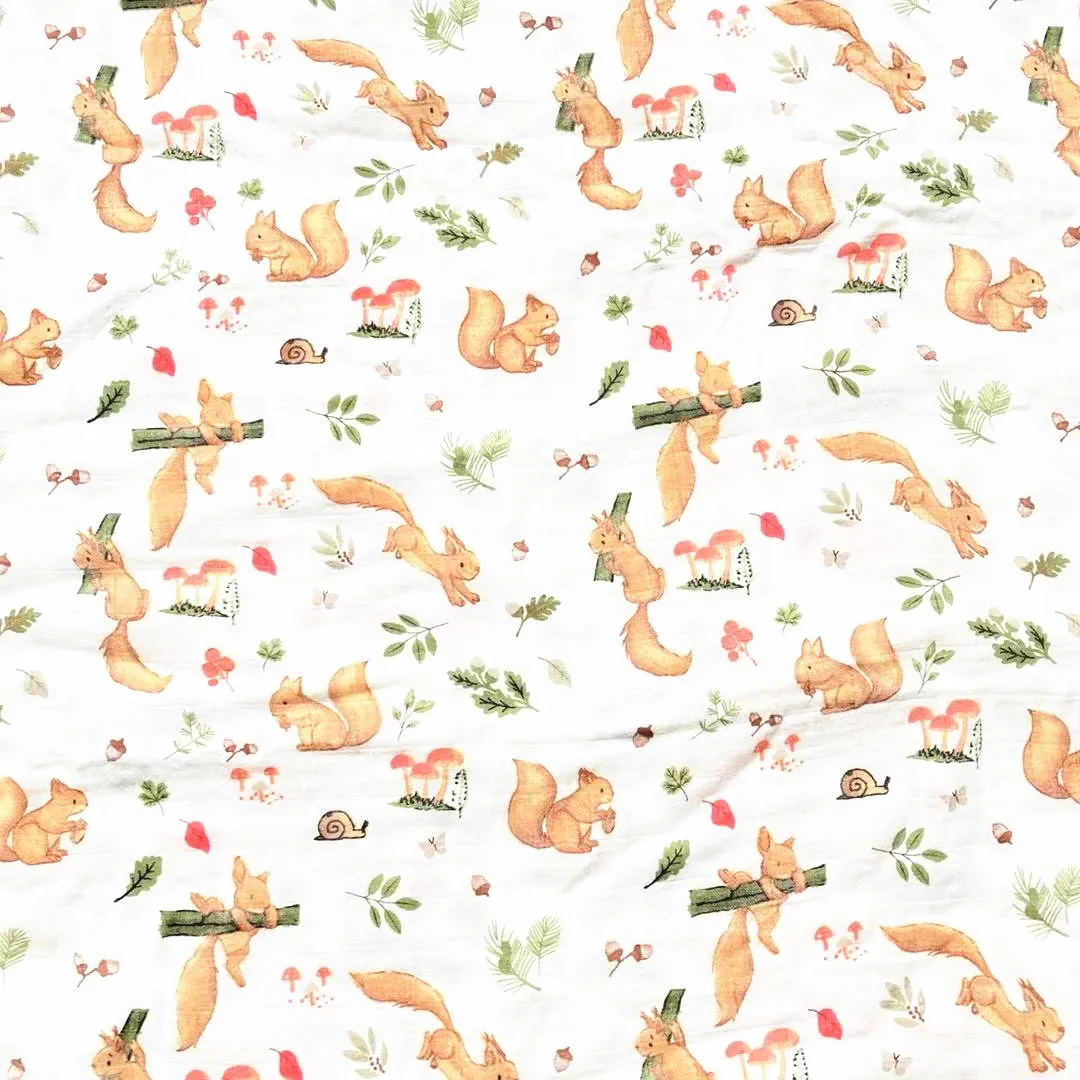 Cartoons Baby Blankets Baby Swaddle Bedding Infant Blankets Soft Breathable For Newborn 120x120CM Bamboo Fiber Cotton 6