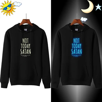 

Not Today Satan Hoodies Men Spring Fashion Hooded Sweatshirts Mens Hip Hop Luminous Pullover Streetwear Mens Clothes Big Sizes