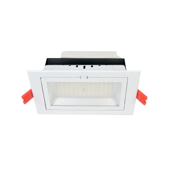 

High-end Shopping Mall 20w 30w 40w commercial recessed led downlight rectangle Lighting,easy adjustable high efficeney Luminous