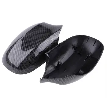 

Carbon Fiber Style Rearview Mirror Cover 51167135097 Exterior Useful New Durable