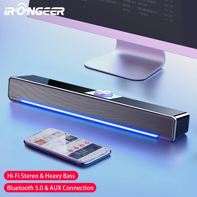 LED SoundBar do telewizora głośniki komputerowe AUX przewodowy ...