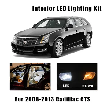 

14pcs White Error Free Car LED Interior Light Ceiling Bulbs Kit Fit For Cadillac CTS 2008 2009 2010 2011 2012 2013 Map Dome Lamp