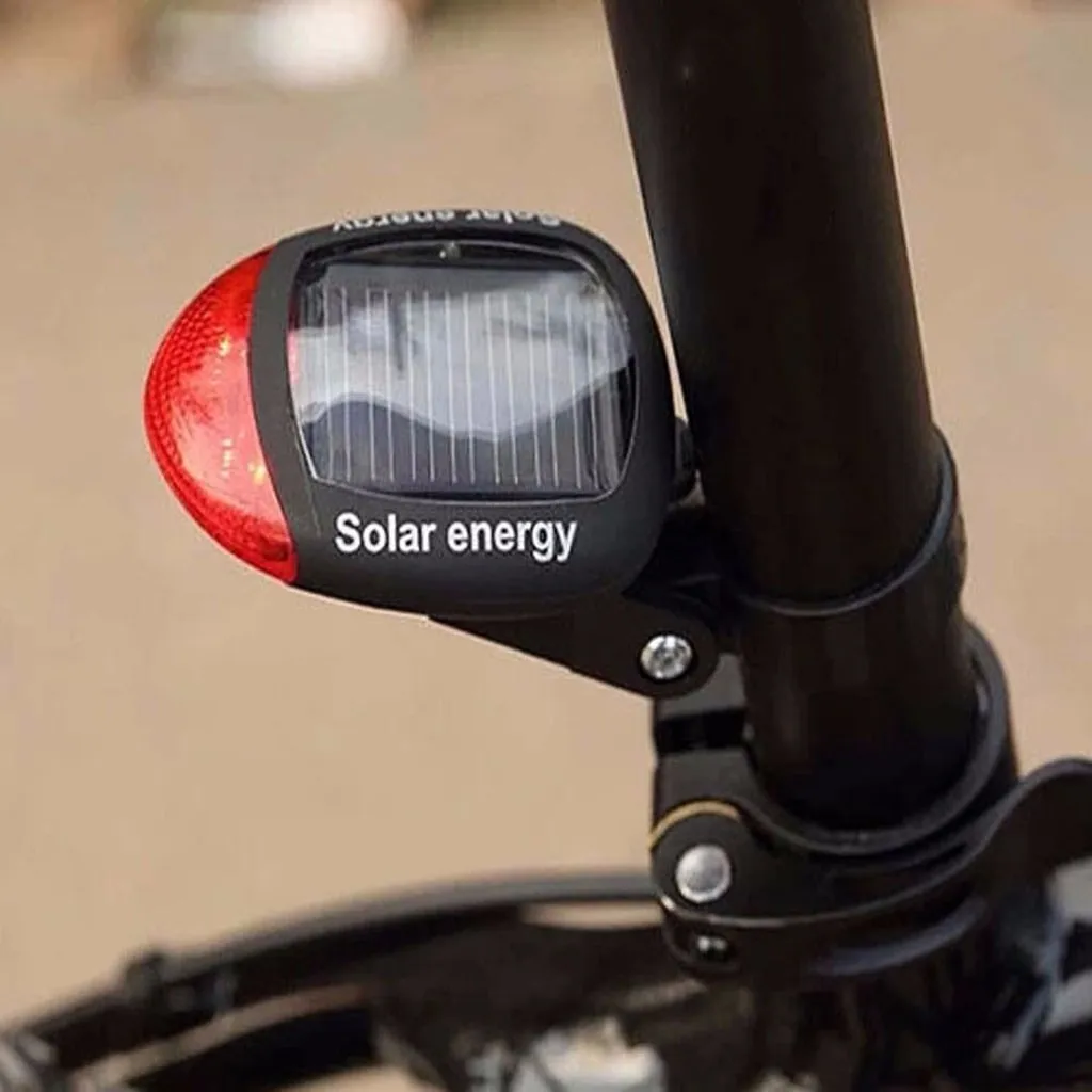 Велосипедный светильник на солнечной батарее, светодиодный задний мигающий задний светильник для велоспорта, безопасный светодиодный Предупреждение ющий светильник для горного велосипеда, подседельный штырь
