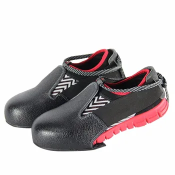 

New 1pair/lot Man woman safety shoes real leather steel overshoes woker shoes cover Visitor overshoes toes protection