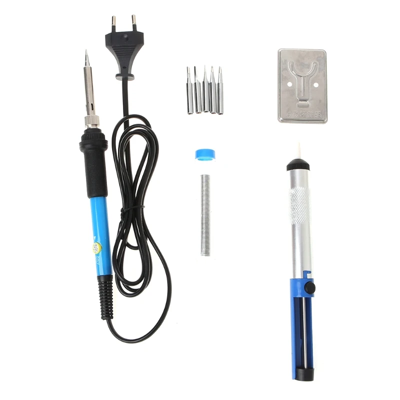 

EU 220V 60W Adjustable Temperature Electric Soldering Iron Welding Repair Kit Y5GA